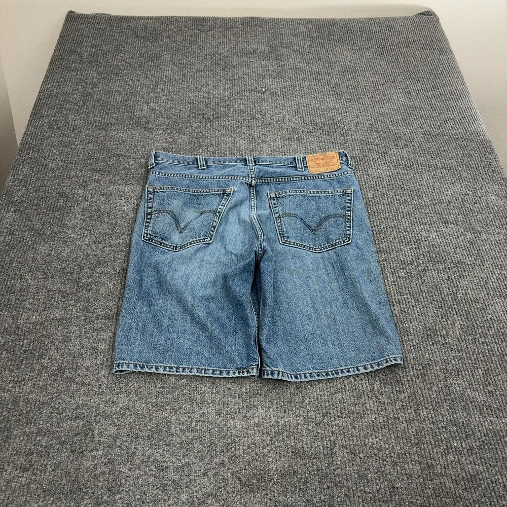 Levis 505 Denim Shorts Mens‎ 38 Blue Cotton Regular Fit Casual Summer Streetwear